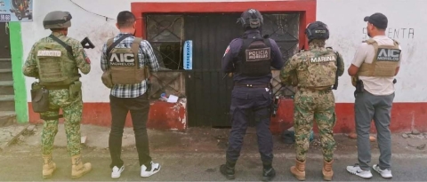 Elementos de diversas corporaciones participaron en el operativo.