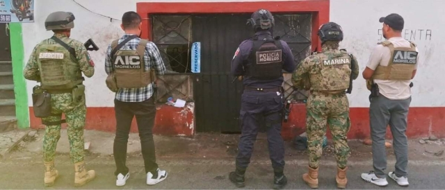 Elementos de diversas corporaciones participaron en el operativo.