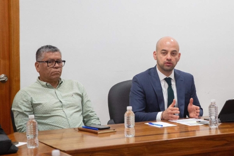 Édgar Maldonado Ceballos se reunió este domingo con directores adscritos a la Secretaría de Gobierno. 