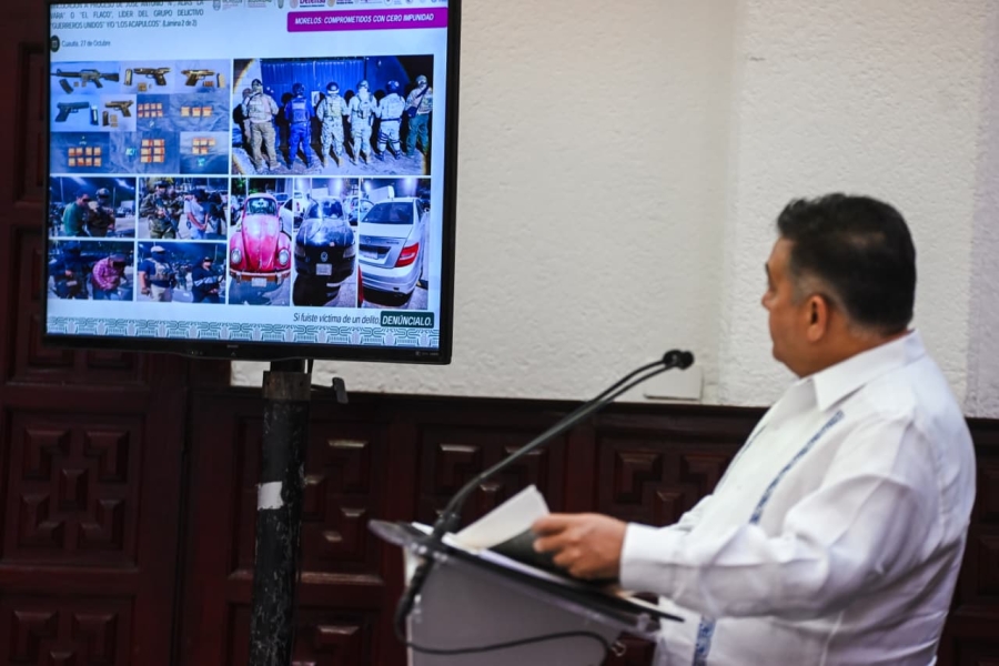 Informan integrantes de la Mesa de Paz y Seguridad el aseguramiento de 28 generadores de violencia en Morelos