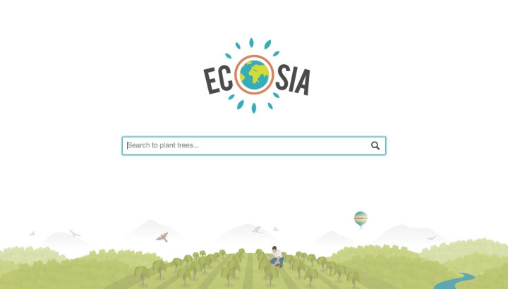 &#039;Ecosia&#039; crea un navegador ecológico con energía renovable
