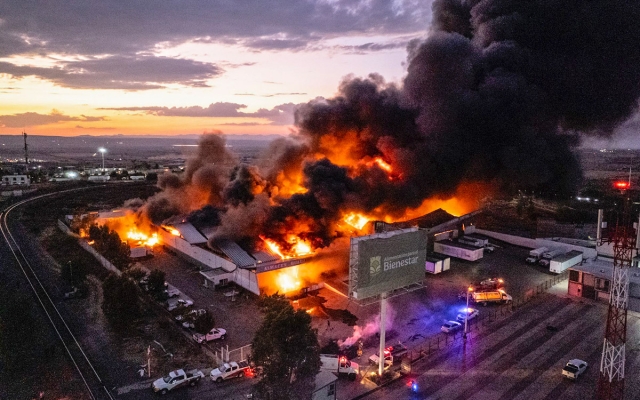 Incendio consume bodegas de Bienestar en Zacatecas tras protesta de productores