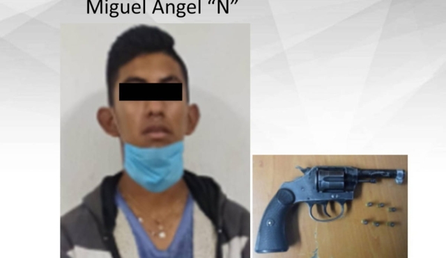 Fue descubierto en poder de una pistola