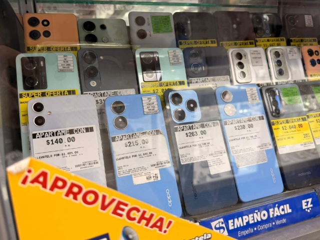  Los tel&eacute;fonos celulares son uno de los objetos m&aacute;s buscados en las casas de empe&ntilde;o.