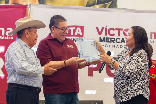 Demuestran habitantes de Xalostoc a Víctor Mercado unidad y fuerza para defender la 4T