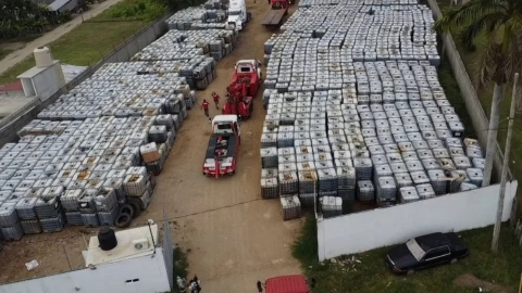 Aseguran más de 3 millones de combustible en ranchería de Tabasco