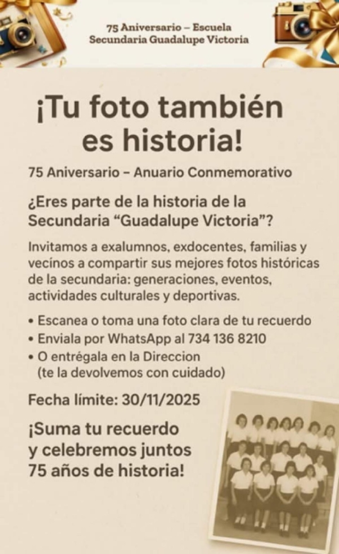 Secundaria “Guadalupe Victoria” de Puente de Ixtla celebra 75 años