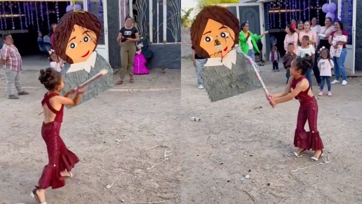 Niña celebra fiesta con temática de Selena y la piñata fue Yolanda Saldívar