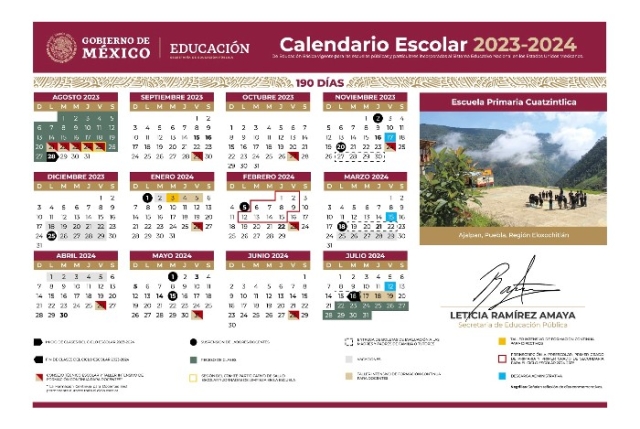 Ya está aquí el calendario escolar SEP 2023-2024 ¡Conoce los puentes!