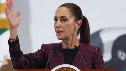 ‘Nunca hemos llamado a una movilización violenta’, responde Sheinbaum a acusaciones