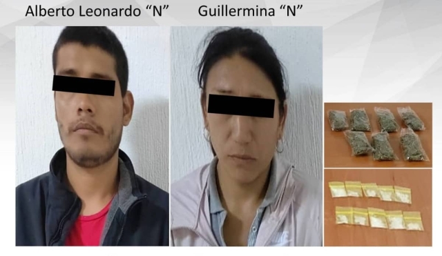 Atrapan a pareja en posesión de droga