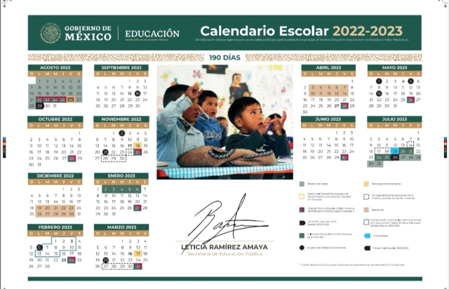 Anuncia SEP modificaciones al calendario escolar 2022-2023 de educación básica