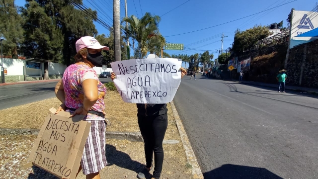 Habitantes de la colonia Tlatepexco reanudaron movilizaciones