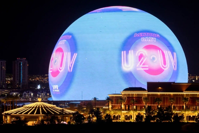 Inauguración monumental: U2 deslumbra en el estadio esférico MSG Sphere de Las Vegas