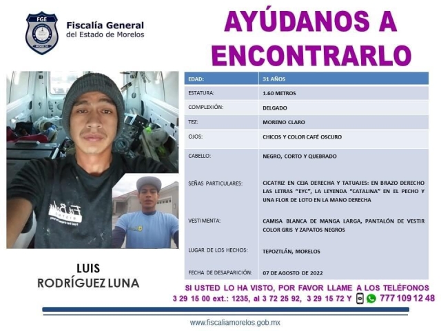 Buscan a un hombre desde hace tres semanas