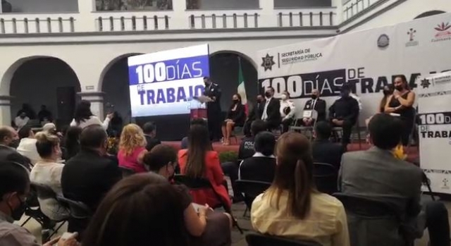 Informe &#039;100 días de trabajo&#039; de la SSP Cuernavaca