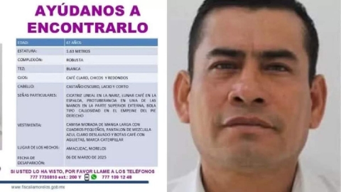 A un a&ntilde;o de la desaparici&oacute;n, se desconoce paradero de regidor Amacuzac