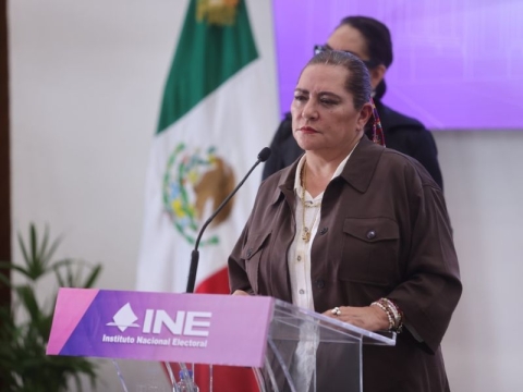 Guadalupe Taddei, presidenta del INE.