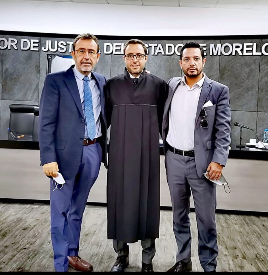 El magistrado Jaime Castera Moreno y su padre Jaime Castera Toscano.