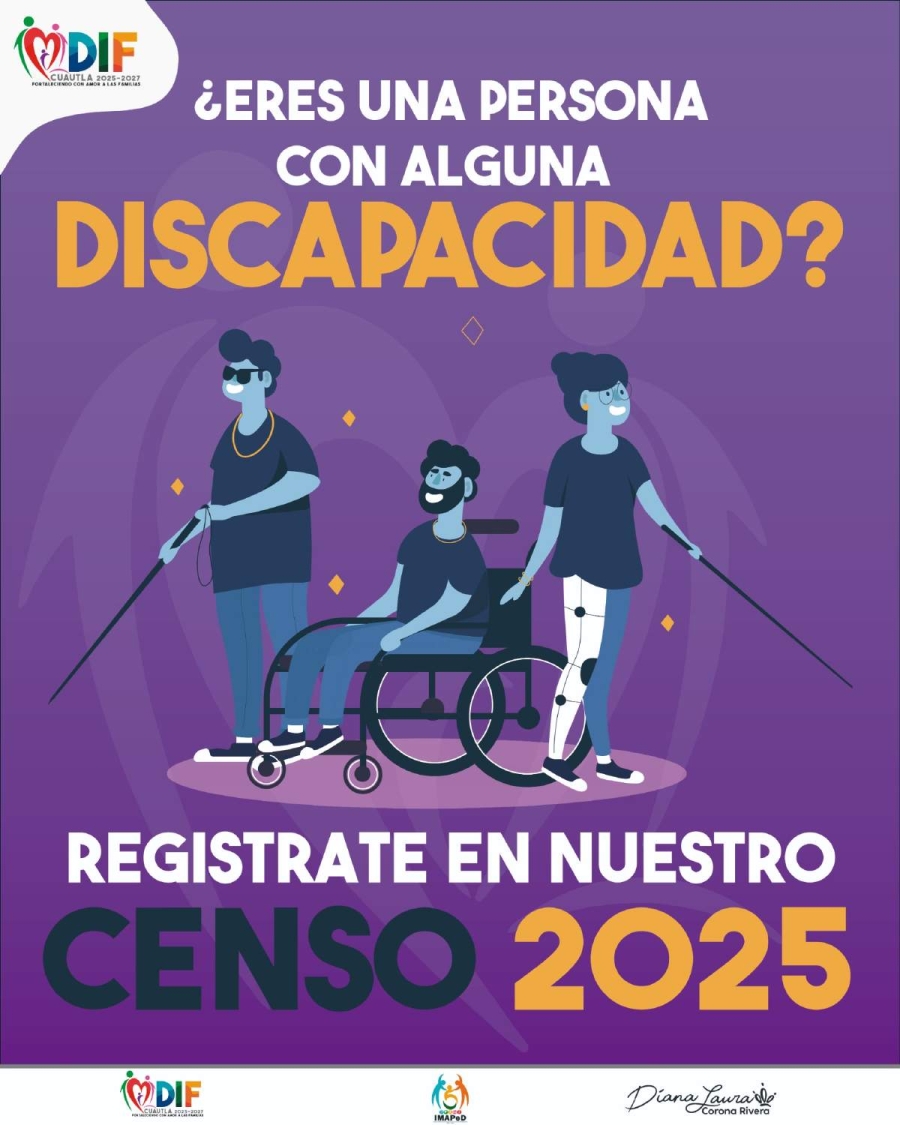 Impulsan en Cuautla Censo de Personas con Discapacidad
