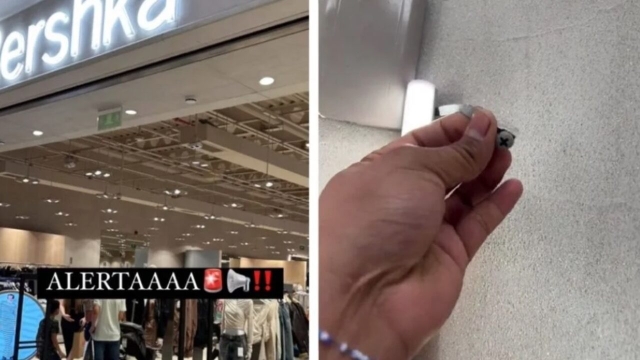 Alerta de privacidad: Descubren cámara oculta en vestidor de Bershka