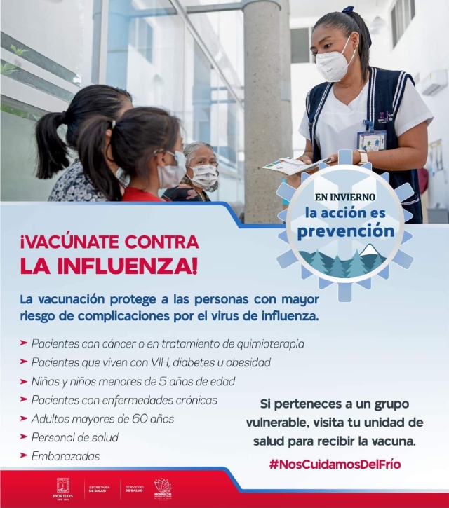 Moderado avance en vacunación contra influenza