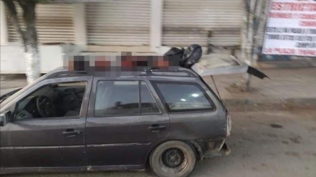 Macabro hallazgo en Guerrero: seis cabezas humanas al interior de un coche en Chilapa