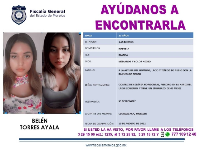 Una joven embarazada desapareció hace 11 días