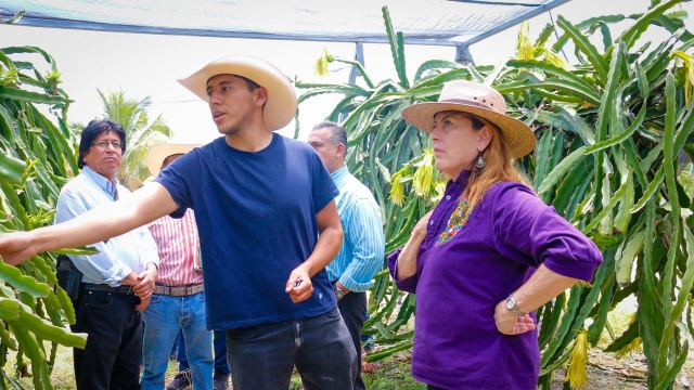 Ratifica Margarita González Saravia compromiso de apoyar la comercialización de productores del campo