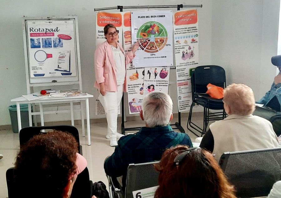 Promueve NutrIMSS hábitos saludables en personas con enfermedades crónicas