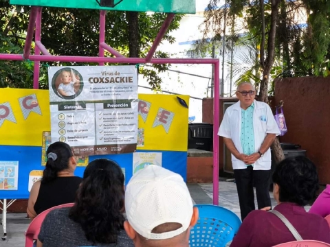 Imparten pláticas preventivas por presencia de Coxsackie en Tetecala