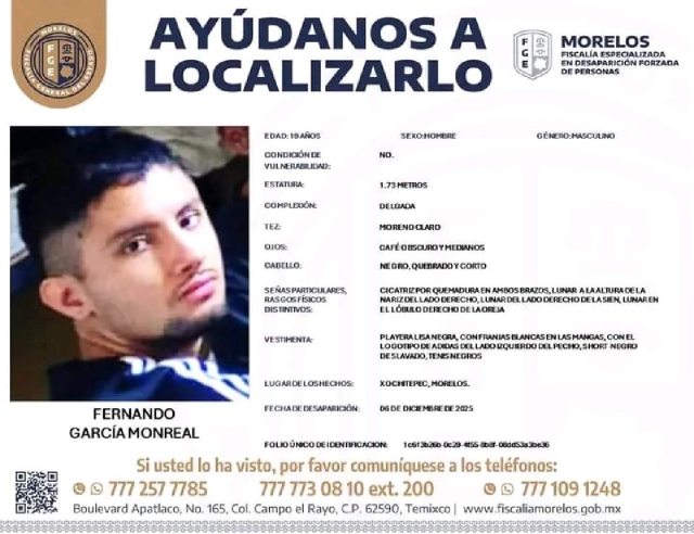 Un joven es buscado desde hace tres días