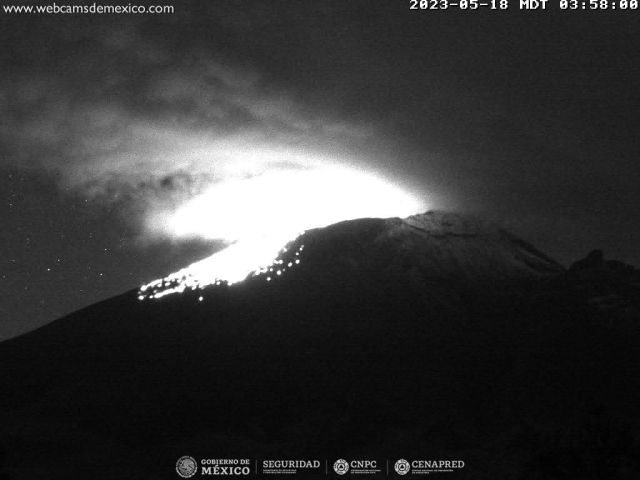 Registra Popocatépetl 154 exhalaciones en las últimas 24 horas