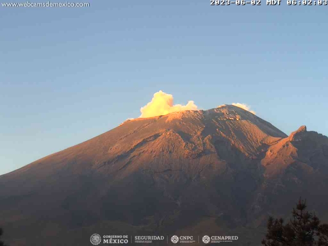 Registran 122 exhalaciones del volcán Popocatépetl; alertamiento se mantiene en amarillo fase 3