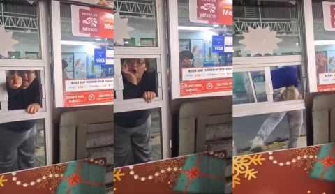Mujer es apodada ‘Lady Porky’ tras agredir a empleado de Oxxo por negar venta de alcohol en Puebla