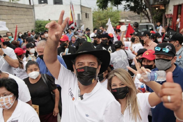 Electorado de la Mina 5 refrenda su confianza a Antonio Villalobos 