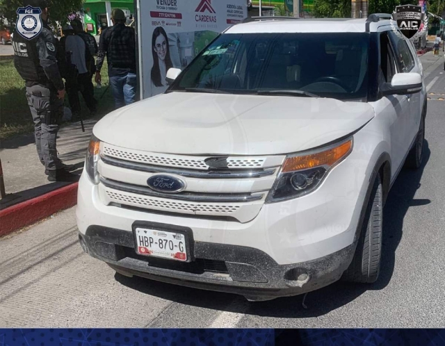 La camioneta quedó a cargo de las autoridades.