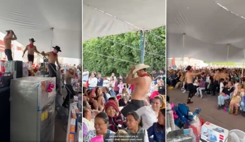 ¿Festejo con strippers por el Día de las Madres en Ajacuba causó polémica?