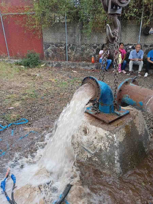 Realiza SAPAC instalación de equipo de bombeo en el pozo cerritos