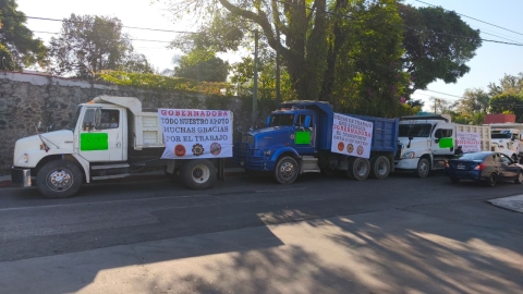 Transportistas de carga externan su apoyo a la gobernadora Margarita Gonz&aacute;lez Saravia