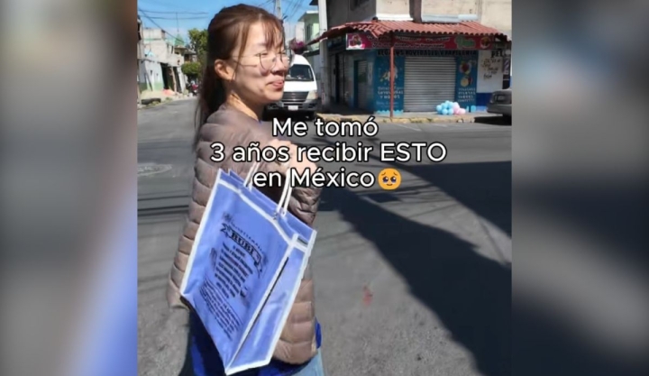 Coreana se vuelve viral por recibir su primera bolsa de mercado en M&eacute;xico