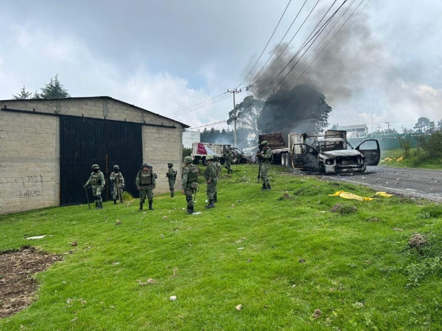 Personal militar encabezó el operativo.