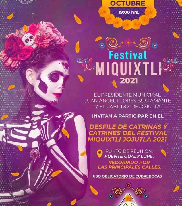 Con motivo de Días de Muertos, habrá actividades lúdicas en Jojutla.