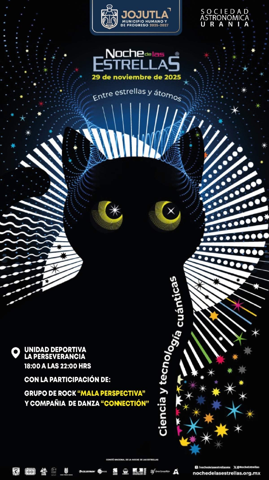 Observación astronómica, música y danza serán la oferta de la “Noche de las Estrellas2 en Jojutla.