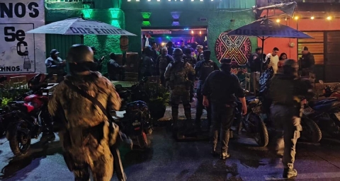 Fuerzas federales colaboraron en el operativo.