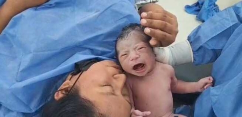 ¡Fue niño! El primer bebé nacido en 2025 en unidades médicas de SSM