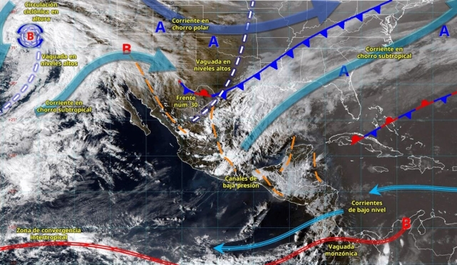 Protecci&oacute;n Civil alerta por tercera tormenta invernal y Frente Fr&iacute;o 30