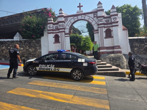 Despliegue operativo interinstitucional durante Semana Santa en Emiliano Zapata