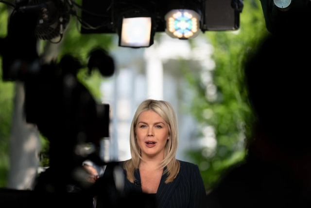 Karoline Leavitt, portavoz de la Casa Blanca.