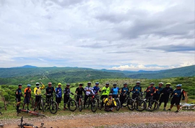 En la ruta ciclista de este fin de semana hubo participantes de diversos municipios del estado.